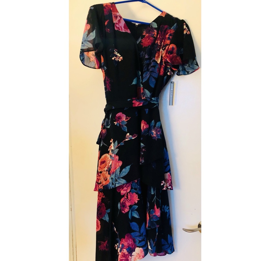 Brand new with tags floral - long tiered chiffon